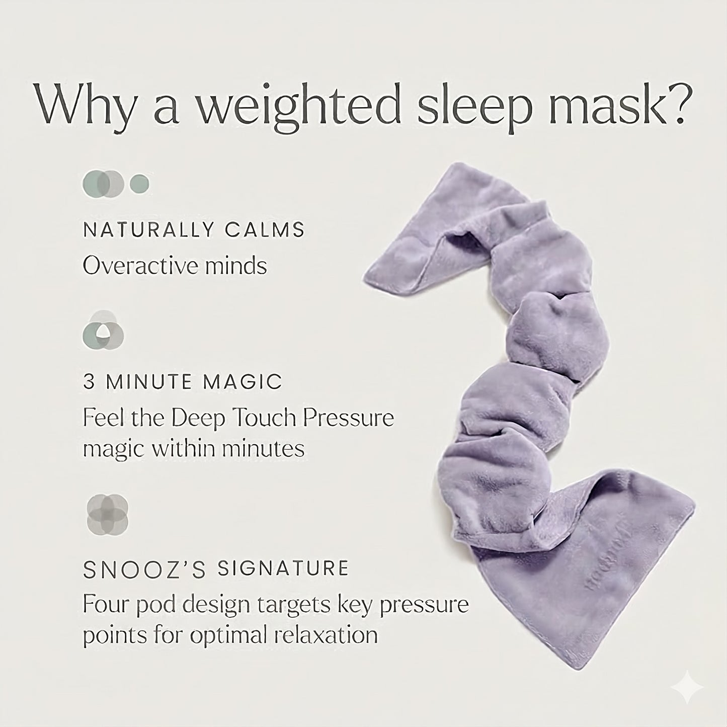 Gentle Weighted Sleep Mask